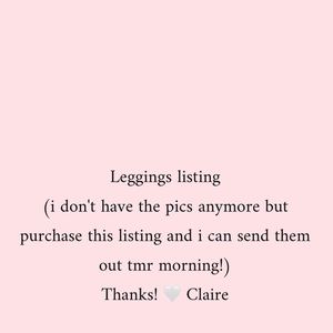 leggings listing